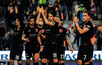 Marconi salva il Pisa nell'andata della finale playoff: 2-2 con la Triestina