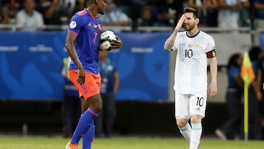 Coppa America, l'Argentina di Messi inciampa subito: 2-0 dalla Colombia