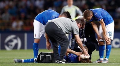 Zaniolo ko: paura durante Italia-Spagna