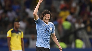 Coppa America, l'Uruguay comincia con un netto 4-0 contro l'Ecuador. Cavani a segno in rovesciata