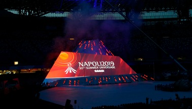Napoli, Universiadi 2019: San Paolo in festa per la cerimonia d'apertura