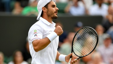 Wimbledon: Verdasco-Fabbiano, colpo azzurro a 2,28