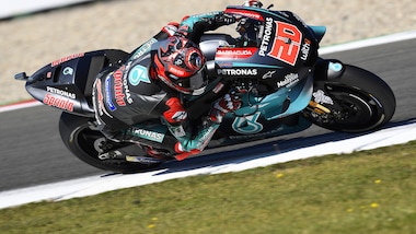 Sachsenring: Quartararo il più veloce nelle prime libere, Rossi terzo