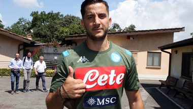 Le prime immagini di Manolas con la maglia del Napoli