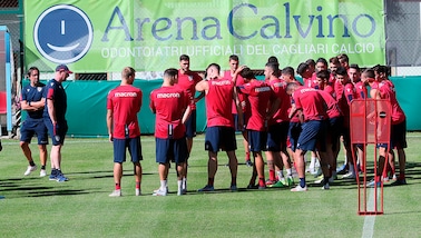 Il Cagliari di Maran si prepara in Trentino per la nuova stagione