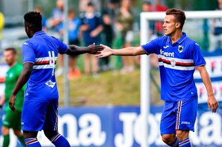 Sampdoria, show di Verre e Bonazzoli col Sellero Novelle: 15-0