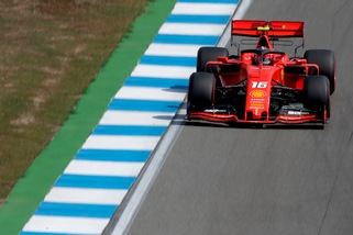 Leclerc avanti nelle terze libere del Gp Germania: Verstappen insegue