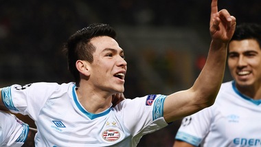 Napoli, infortunio per Lozano in PSV-Den Haag
