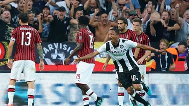 Udinese-Milan 1-0, il tabellino