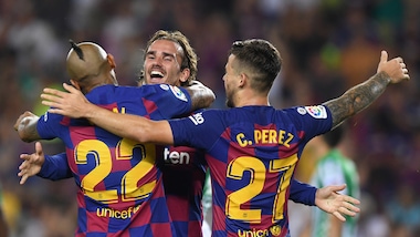 Liga: l'Atletico Madrid balza in testa, Griezmann trascina il Barcellona