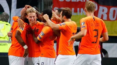 Qualificazione Euro 2020: l'Olanda di De Ligt strapazza la Germania