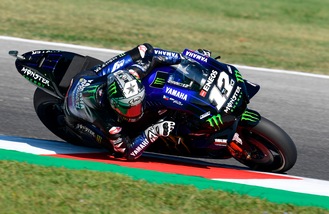 Gp San Marino: fulmine Viñales, 4° posto di Rossi nelle libere