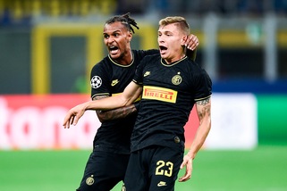 Champions, Barella "salva" l'Inter al 92'