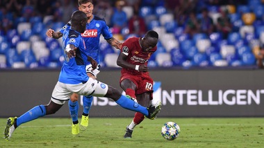 Napoli-Liverpool 2-0, il tabellino