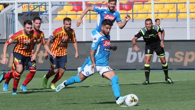 Lecce-Napoli 1-4, il tabellino