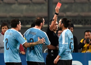 Perù-Uruguay 1-1: Caceres perde la testa, espulso dopo 26 minuti