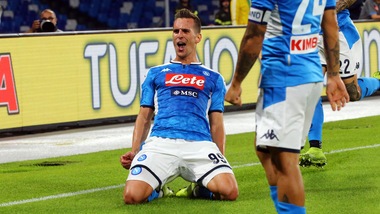 Napoli-Verona 2-0: Milik protagonista con una doppietta
