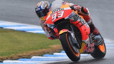 Gp Giappone: Marquez vola nel warm up, Valentino Rossi sesto