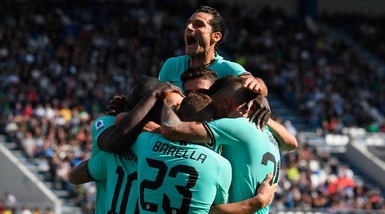 Sassuolo-Inter 3-4: Conte torna a -1 dalla Juve