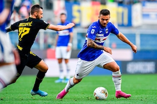 Samp, con Linetty Ranieri sorride