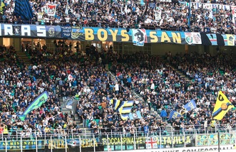 Inter, sciopero di 15' dei tifosi contro l'Atalanta