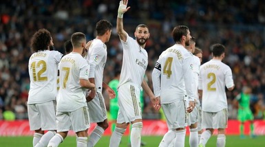 Liga: manita del Real Madrid al Leganes, pari tra Valencia e Siviglia