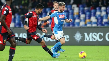 Napoli-Genoa 0-0, il tabellino