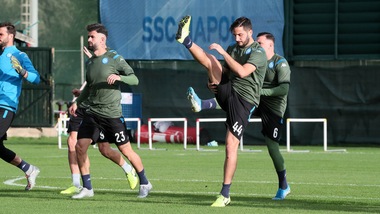 Napoli, Manolas e Allan hanno lavorato a parte