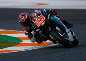 MotoGp, Valencia: Quartararo più veloce, Rossi quarto nelle terze libere