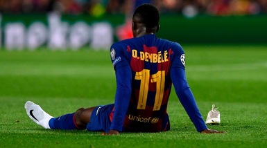 Barcellona, per Dembélé nuovo infortunio muscolare: salta l'Inter