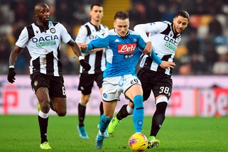 Udinese-Napoli 1-1, il tabellino