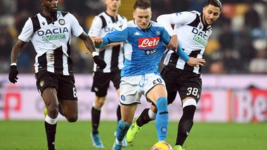 Udinese-Napoli 1-1, il tabellino