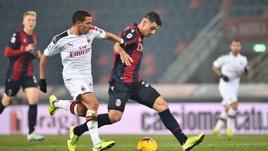 Bologna-Milan 2-3, il tabellino