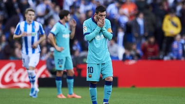 Liga, il Barcellona rallenta: 2-2 con la Real Sociedad. Vince l'Atletico Madrid