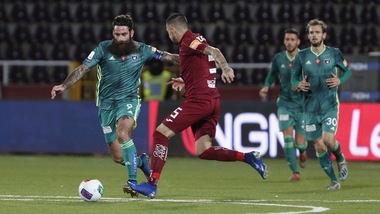 Trapani-Pisa, Pinato e bis di Moscardelli: 1-3