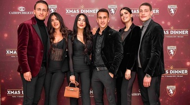Torino, la cena di Natale in compagnia delle wags
