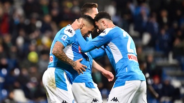 Sassuolo-Napoli 1-2, il tabellino