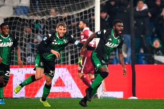 Toro autolesionista, non basta Rincon. Boga e Berardi fanno il ribaltone Sassuolo