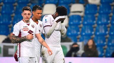 Sassuolo-Torino, le pagelle dei granata: Verdi che errore, Aina che buchi