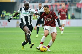 Milan-Udinese 3-2, il tabellino
