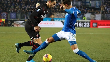 Brescia-Milan 0-1, il tabellino