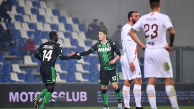 Il Sassuolo schiaccia la Roma: 4-2 con doppietta di Caputo