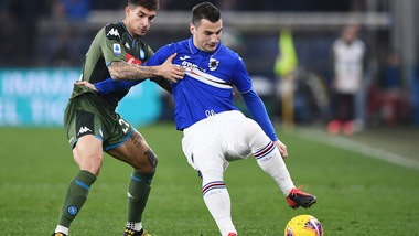 Sampdoria-Napoli 2-4, il tabellino
