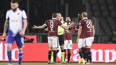 Torino-Sampdoria 1-3, il tabellino