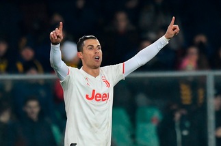 Juve, Cristiano Ronaldo da record: 10ª partita di fila in gol