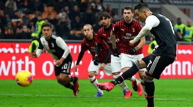 Milan-Juve 1-1: Ronaldo risponde a Rebic, la finale è più vicina