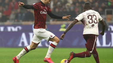 Milan-Torino 1-0, il tabellino
