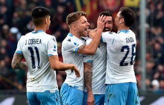 Genoa-Lazio 2-3: Immobile da record, Inzaghi torna a -1 dalla Juve