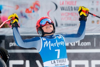 Coppa del Mondo, Brignone seconda nel SuperG per un solo centesimo, ma allunga in classifica