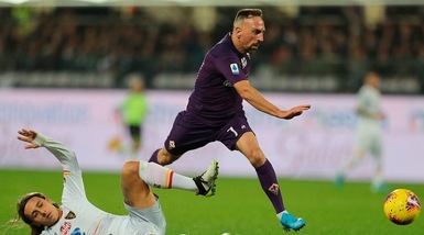 Fiorentina, Ribery parzialmente in gruppo